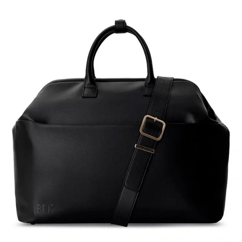 BEIS THE ESSENTIAL WEEKENDER BAG IN BLACK - SOLD OUT - Picture 2 of 16